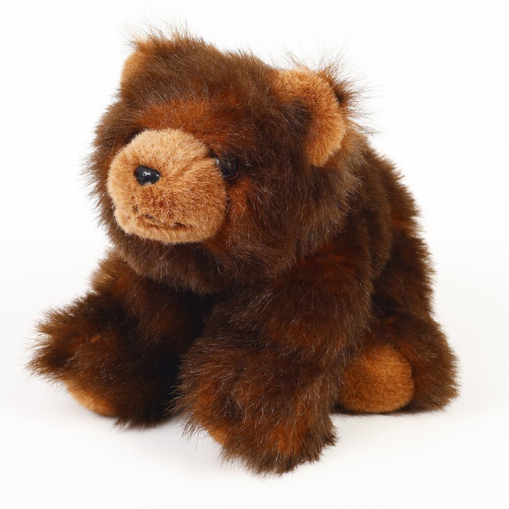The Bearington Collection Baby Ben Grizzly Brown Bear 12'' Floppy Weighted Plush